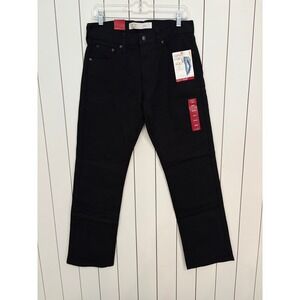 NWT Signature Levi Strauss Gold Label Relaxed Jeans Men 30x32 Black Flex